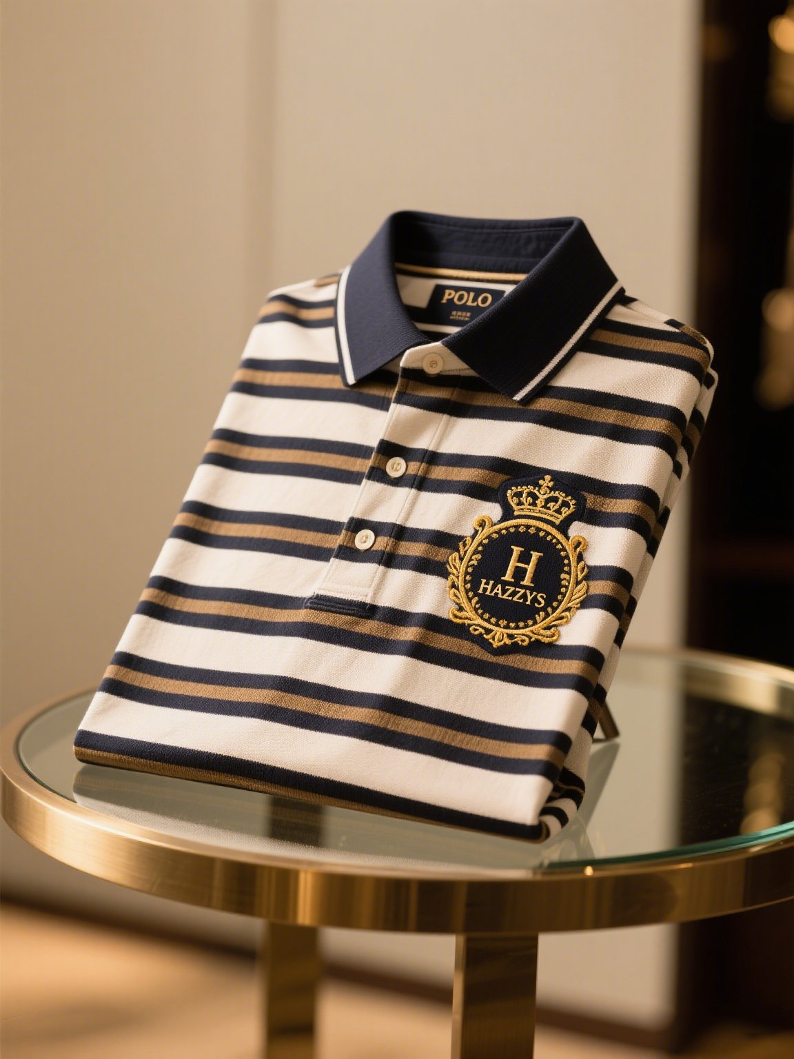 Men's Business Casual Button Short Sleeve Polo Shirt