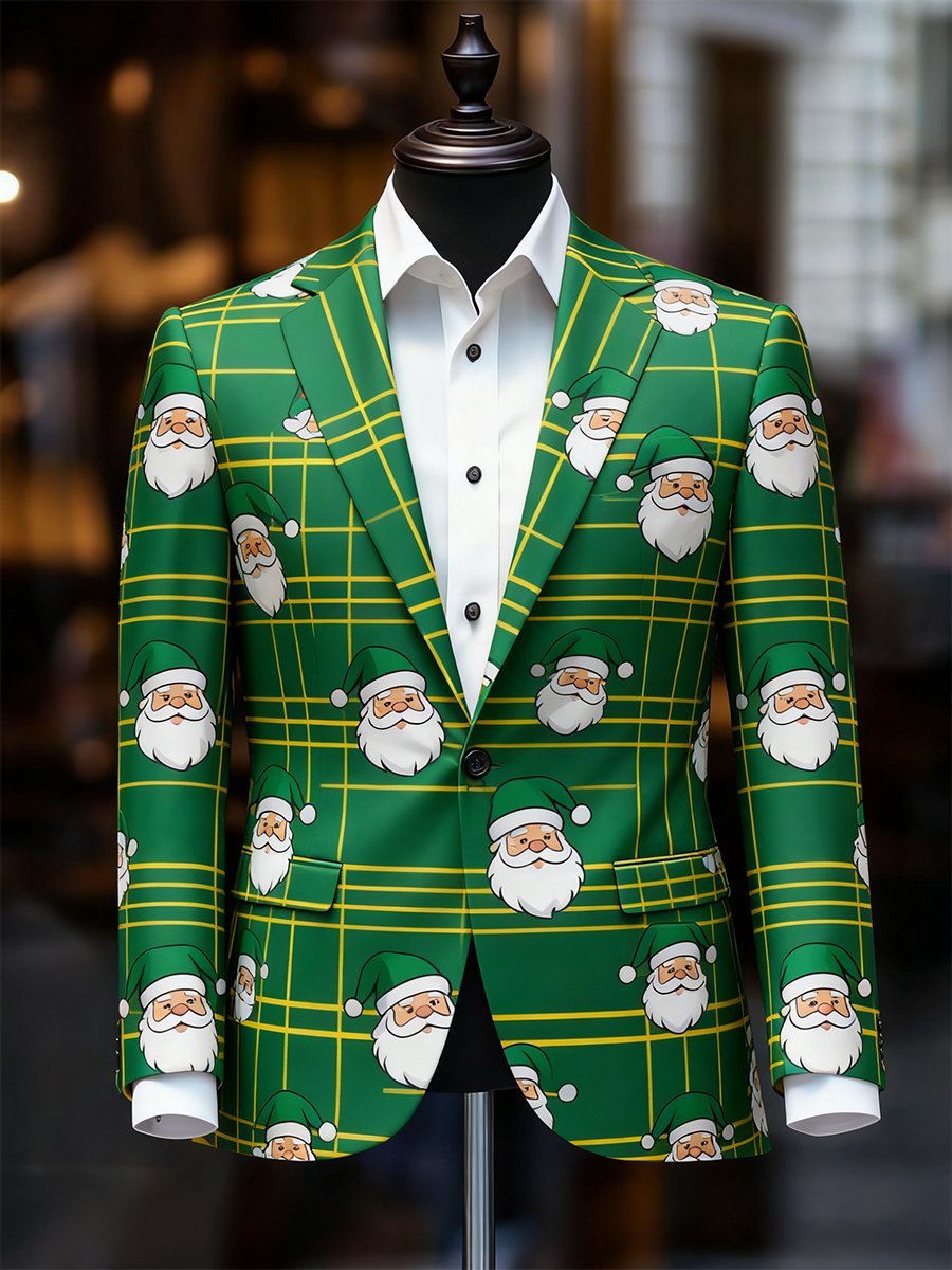 Men's Business Casual Christmas Suit Outerwear