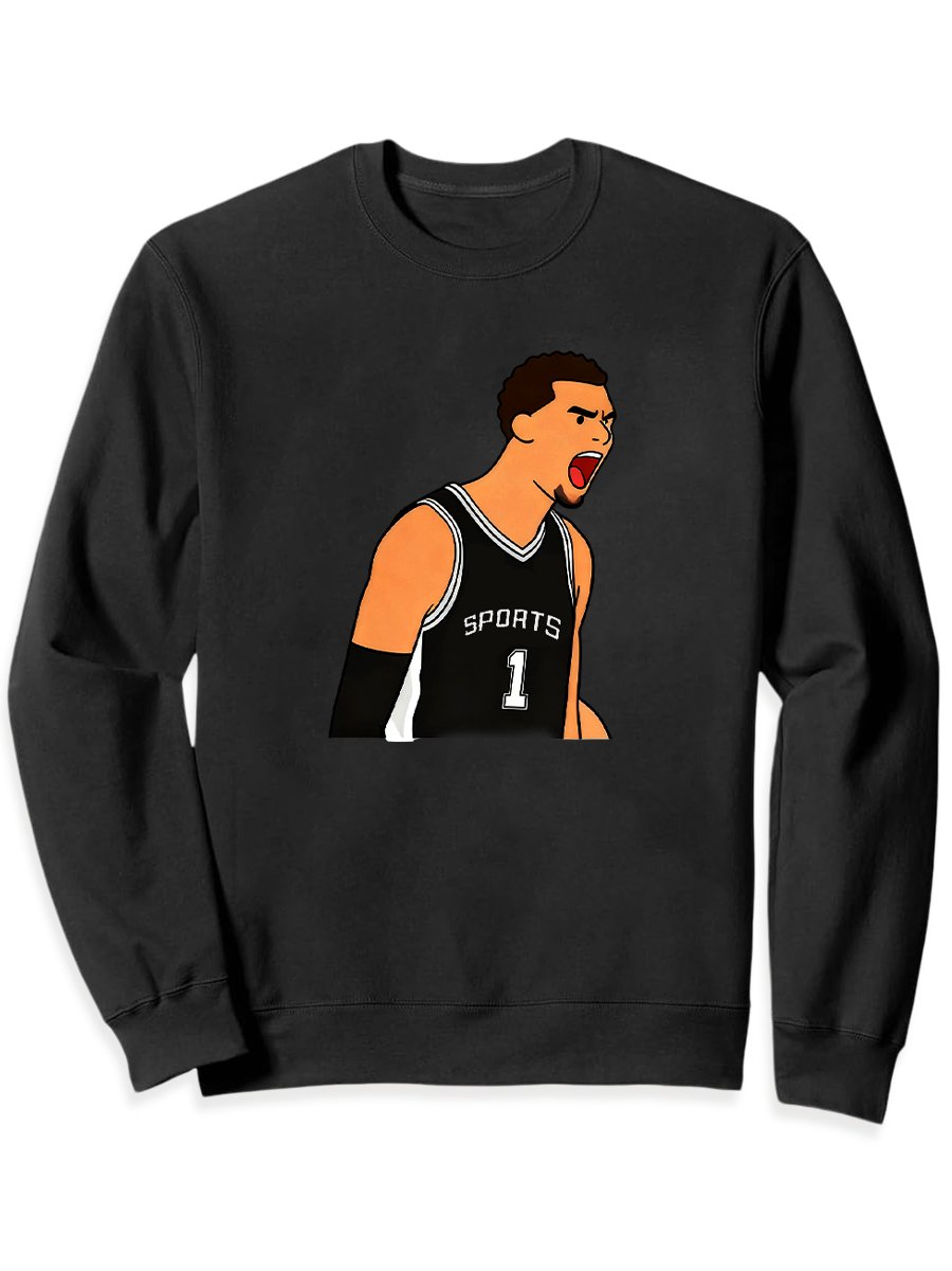 Men's Casual Fun Basketball Sweatshirt