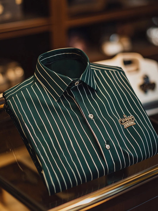 Men's Outdoor Casual Stripe Long Sleeve Shirt