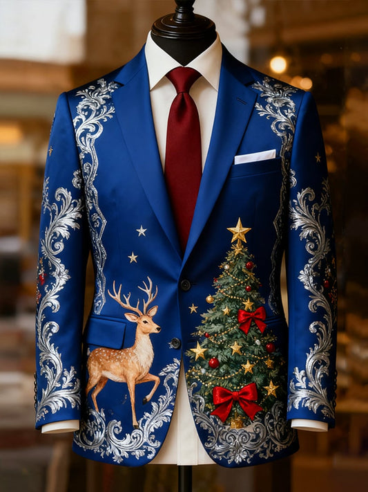 Men's Business Casual Christmas Suit Outerwear