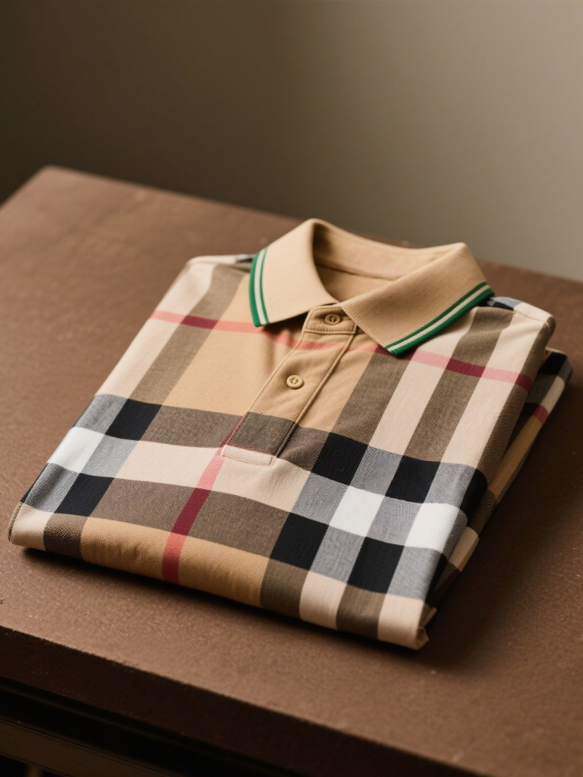 Men's Business Casual Button Short Sleeve Polo Shirt