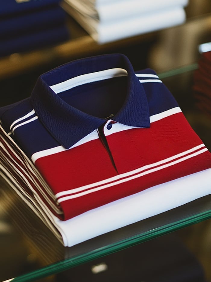 Men's Classic Business Logo Button Short Sleeve Polo Shirt
