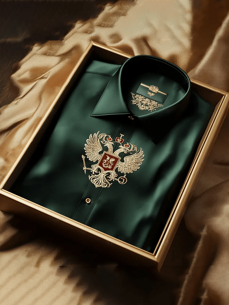 Men's Satin Luxe Long Sleeve Button Down Shirt