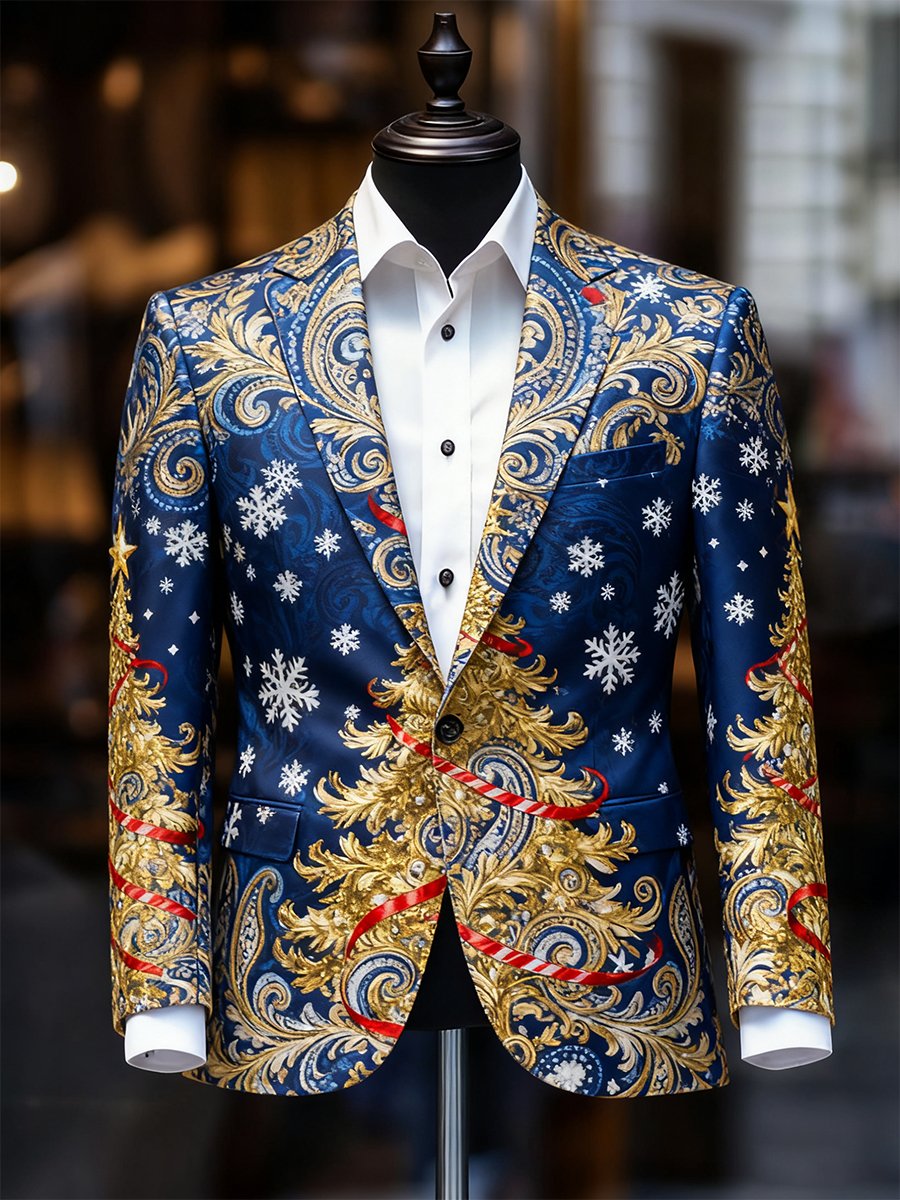 Men's Business Casual Christmas Suit Outerwear