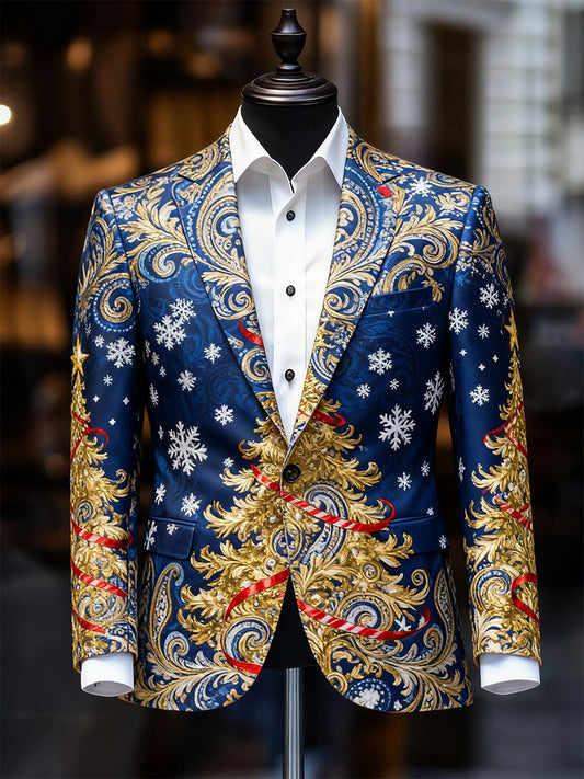 Men's Business Casual Christmas Suit Outerwear