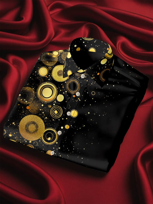 Men's Silk Luxury Business Long Sleeve Shirt