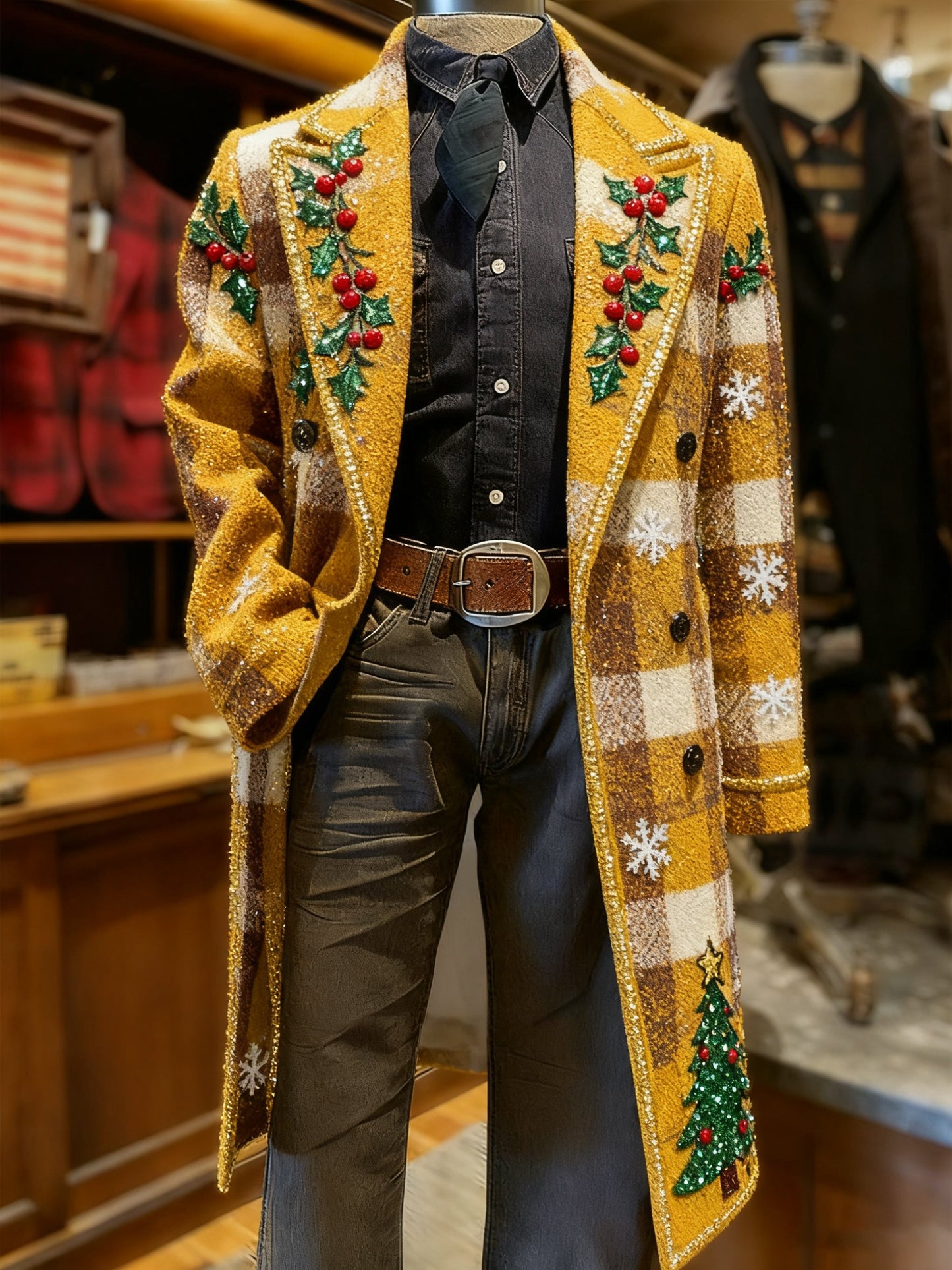 Men's Vintage Christmas Party Casual Jacket