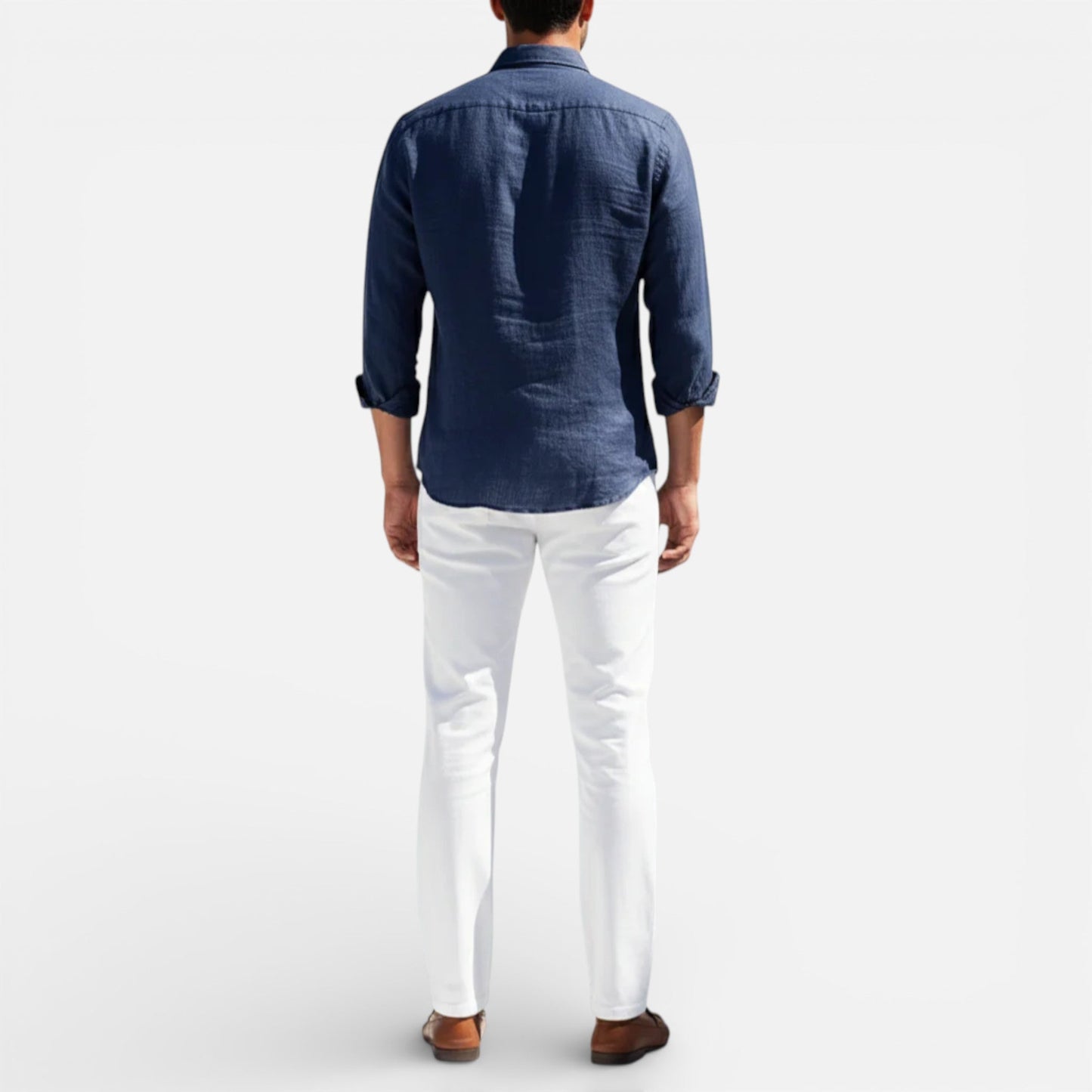 Men’s Breathable Linen Button-Up