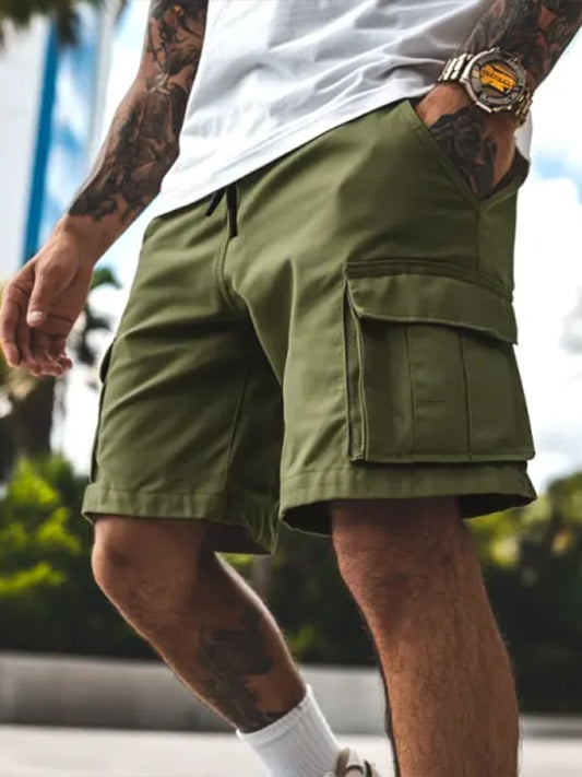 Men's Vintage Multi-Pocket Cargo Shorts