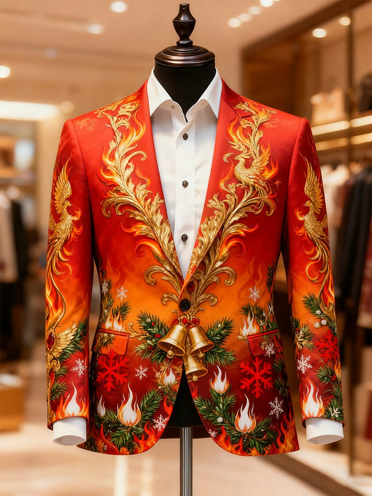 Men's Business Casual Christmas Suit Outerwear