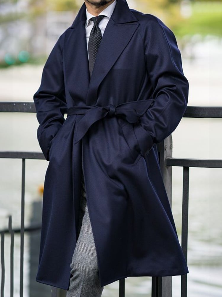 Men's Light Luxury Business Pocket Windbreaker