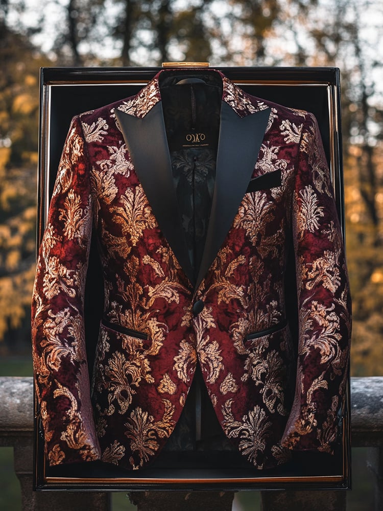 Men's Luxury Business Print Blazers