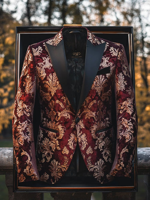 Men's Luxury Business Print Blazers
