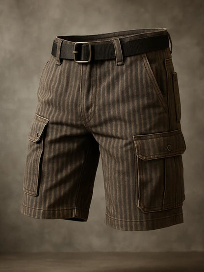 Men's Retro Outdoor Ripstop Multi-Purpose Cargo Shorts