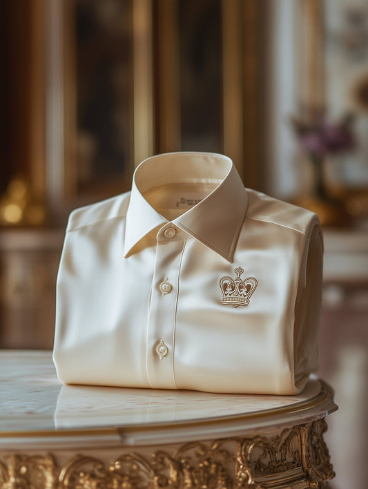 Men's Baroque Short Sleeve Button-Down Shirt