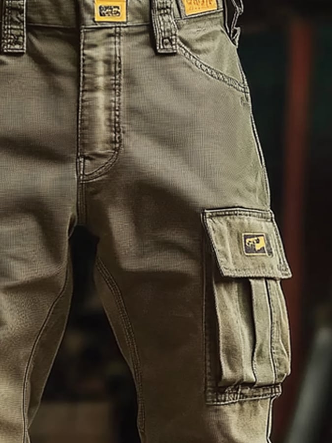 Men's Retro Outdoor Functional Overalls
