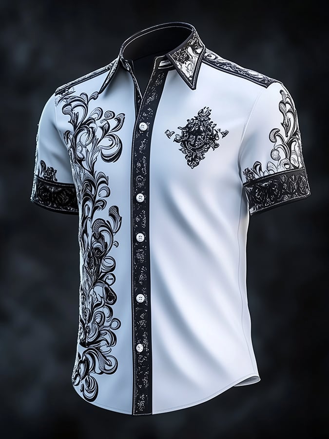 Men's Retro Gothic Dark Shirt