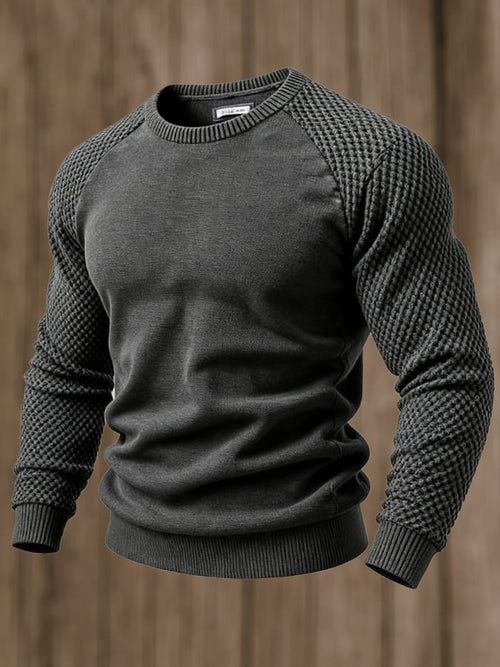 Men's Retro Comfort Fabric Splicing T-shirt