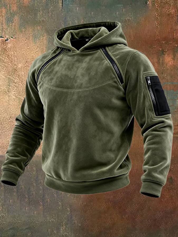 Men's Retro Outdoor Tactical Zipper Sweatshirt