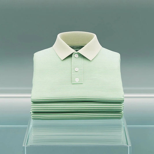 Men's Business Casual Embroidered    Button Short Sleeve Polo Shirt