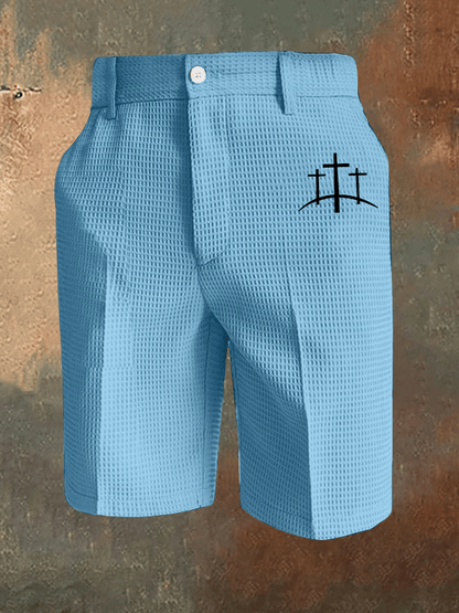 Men's Faith Print Waffle Casual Pants