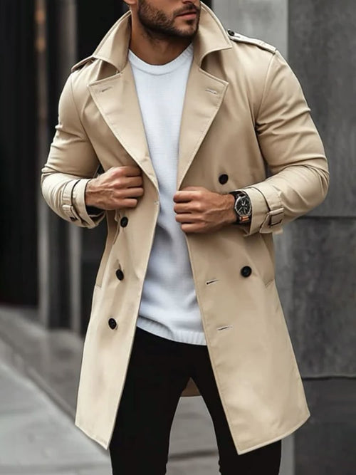 Men's Light Luxury Business Pocket Windbreaker
