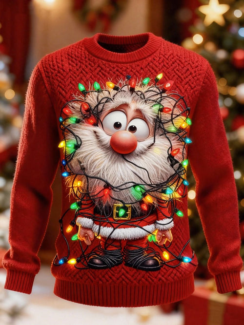 Funny and ugly Santa Claus sweater