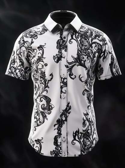 Men's Retro Gothic Dark Shirt