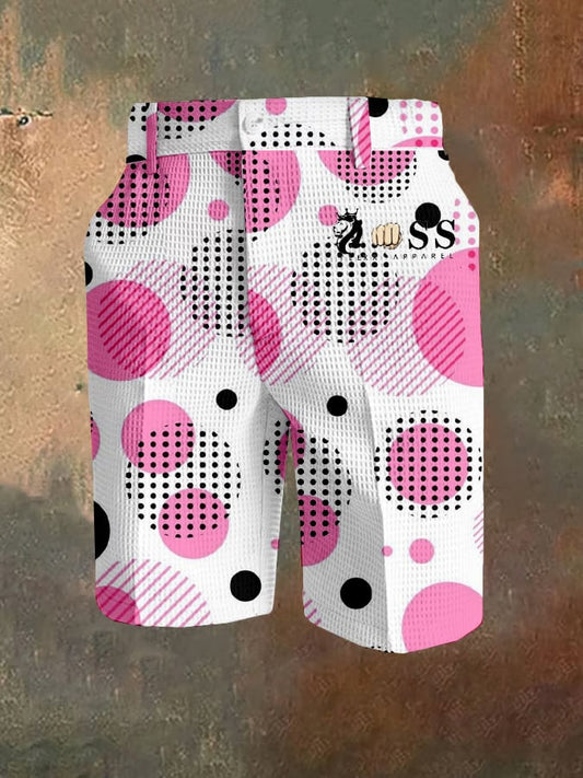 Men's Casual Print Waffle Pants