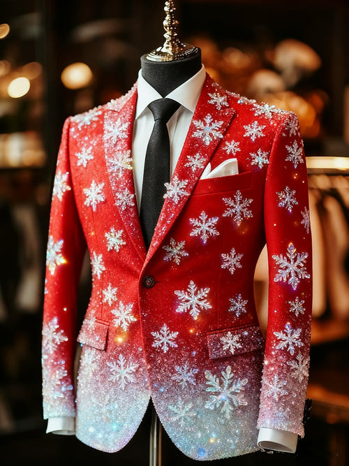 Men's Business Casual Christmas Suit Outerwear