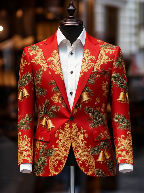 Men's Business Casual Christmas Suit Outerwear