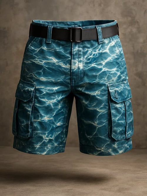 Men's Retro Outdoor Ripstop Multi-Purpose Cargo Shorts