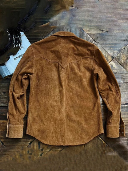 Men's Vintage Outdoor Suede Jacket