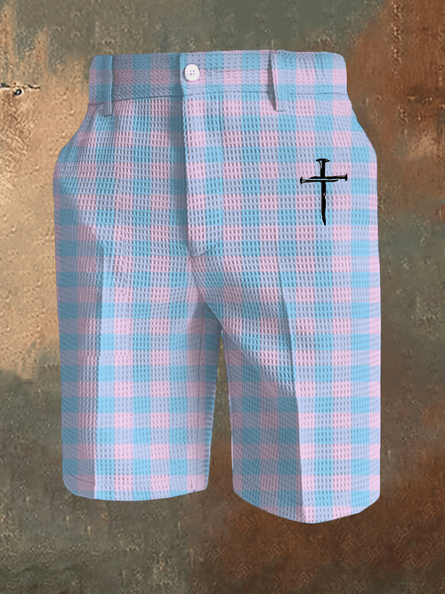 Men's Faith Print Waffle Casual Pants