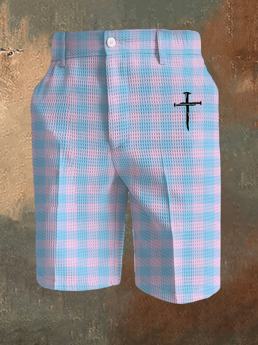 Men's Faith Print Waffle Casual Pants