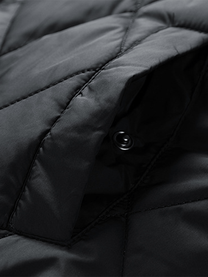 Men's Retro Diamond Pleated Cotton Casual Cotton Jacket