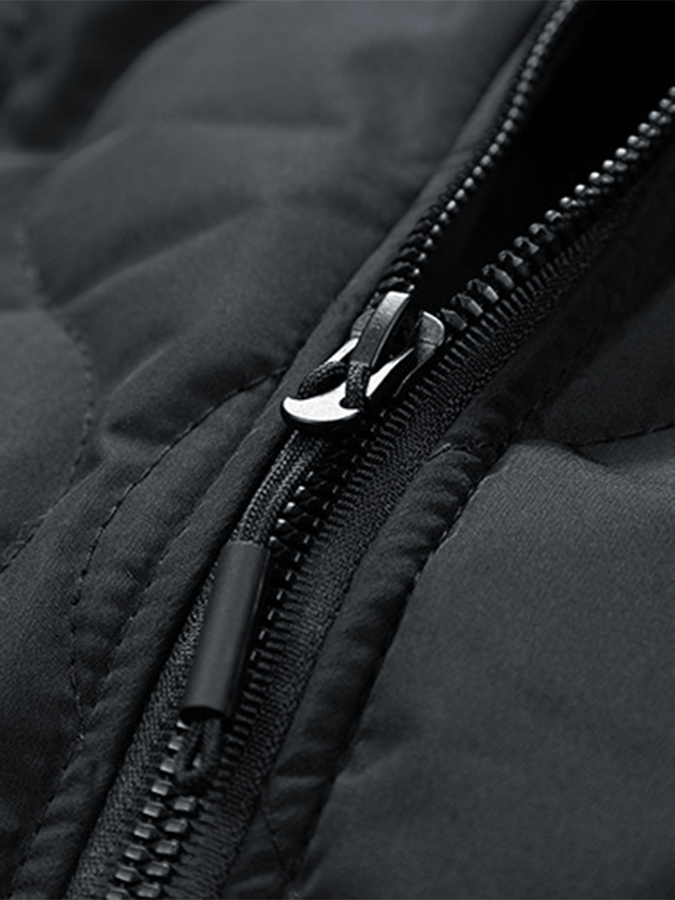 Men's Vintage Pleated Cotton Polar Fleece Patchwork Casual Cotton Jacket