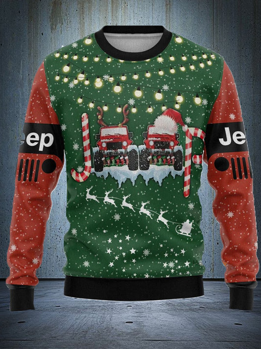 Funny Jeep Christmas Ugly Christmas Hoodie