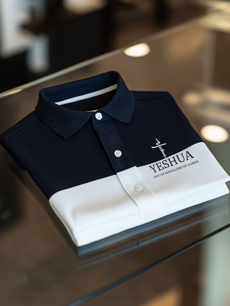 Men's Faith Printed Casual Polo Shirt