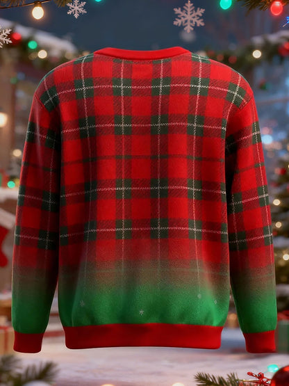 Men's Christmas Printed Pullover Sweatshirt