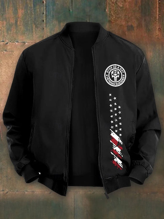 Men's Stop 22 A Day Veteran Suicides Jacket Coat