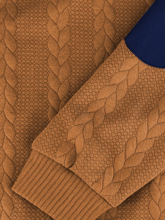 Men's Retro Comfort Warm Textured Fabric Design Sweatshirt