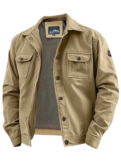 Men's Vintage Outdoor Multi-Pocket Jacket