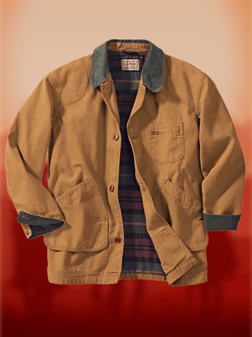 Men's Western Style Multi-Pocket Lapel Farm Jacket
