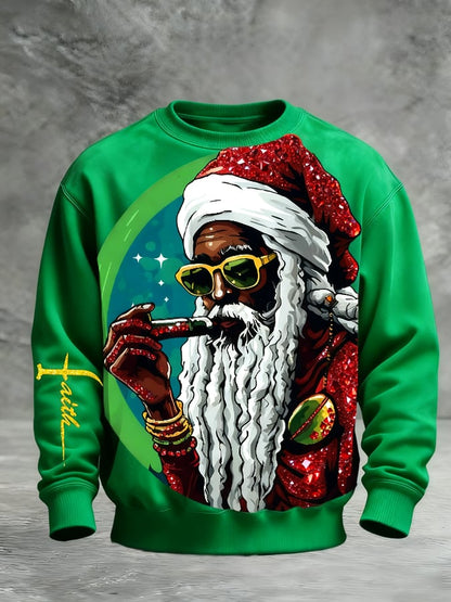 Men's Christmas Printed Pullover Sweatshirt
