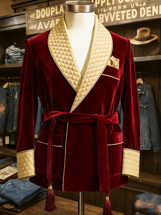 Men's Luxury Christmas Collared Jacket