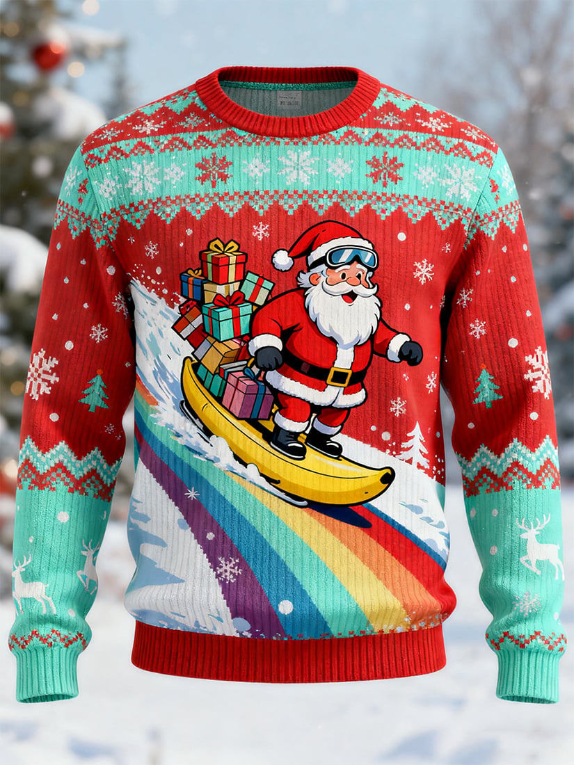 Men's Casual Fun Christmas Art Ugly Sweater