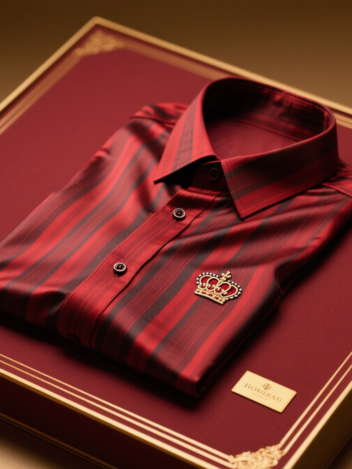 Men's Satin Luxury Business Striped Short Sleeve Button Shirt