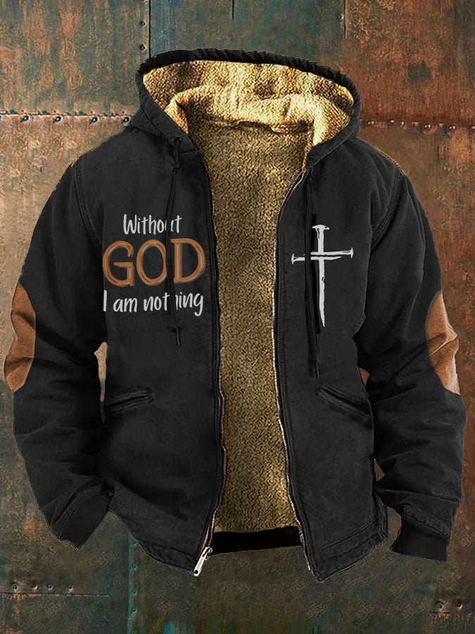 Men's Faith in God Fleece Jacket Multicolor
